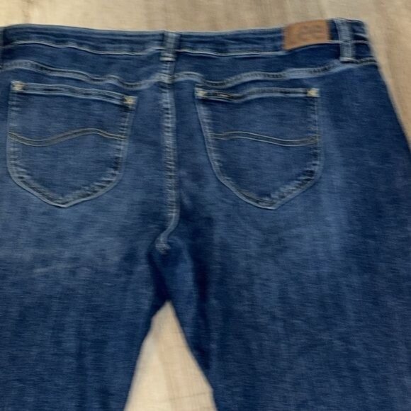 Lee Womens Bootcut Mid Rise Regular Fit Denim Jeans Size 20W - Picture 6 of 10